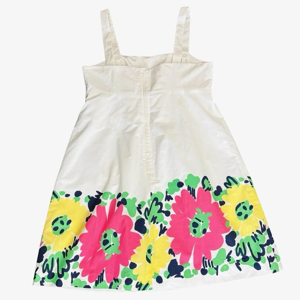 NWT‎ Lilly Pulitzer Doodle Bug Daisy Place Dress  Sz 14 Removable Straps Cotton - Picture 10 of 14